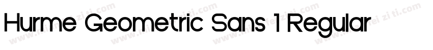 Hurme Geometric Sans 1 Regular字体转换